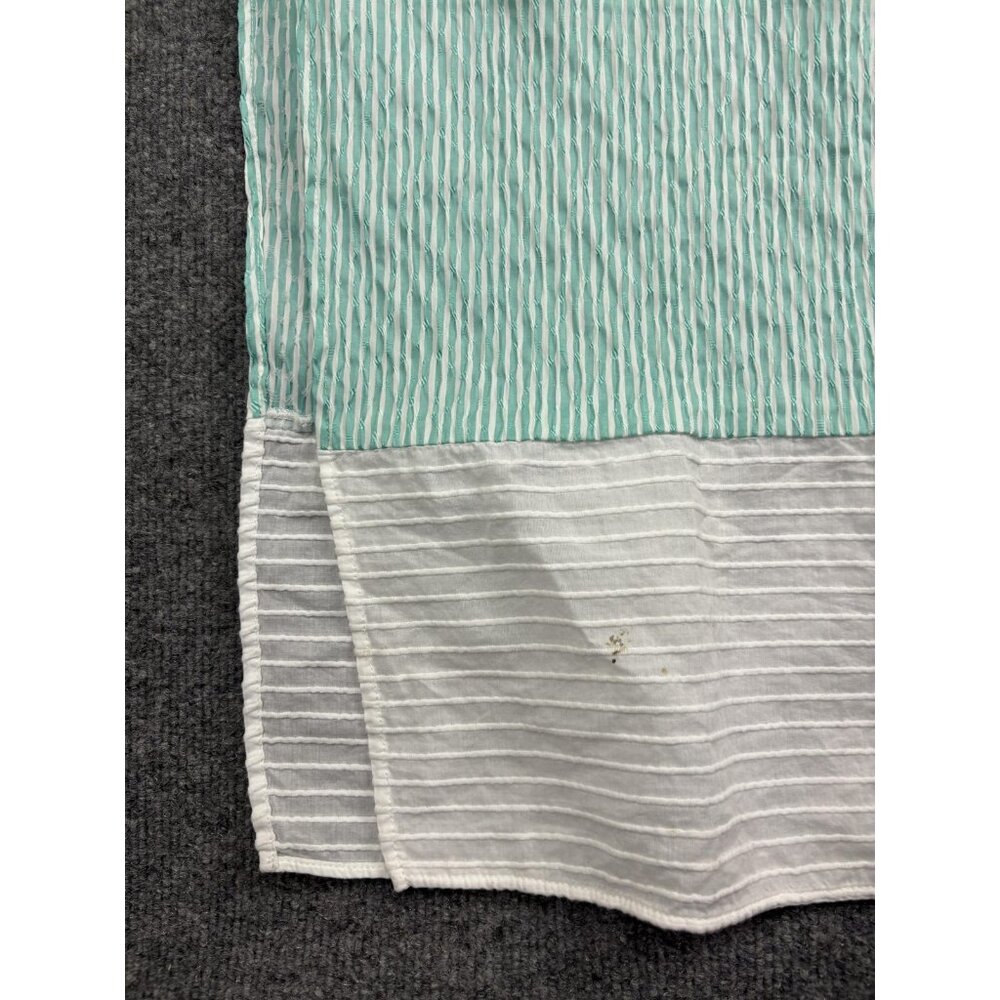 Flagpole NYC Dress Womens Medium Blue White Stripe Colorblock Kate Belted Maxi - Picture 11 of 12